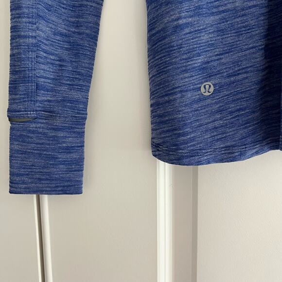 LuluLemon Women's Athletic Quarterzip Heathered Blue‎ Size 2 - Picture 7 of 10